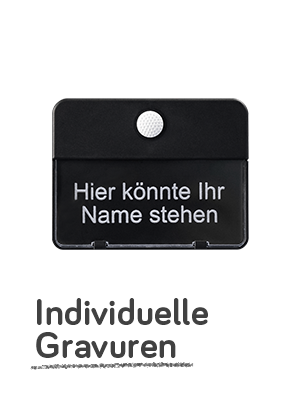 Klingeltaster ETA 651 in Schwarz; auf dem Namensschild steht "Hier könnte Ihr Name stehen"; darunter steht "Individuelle Gravuren"